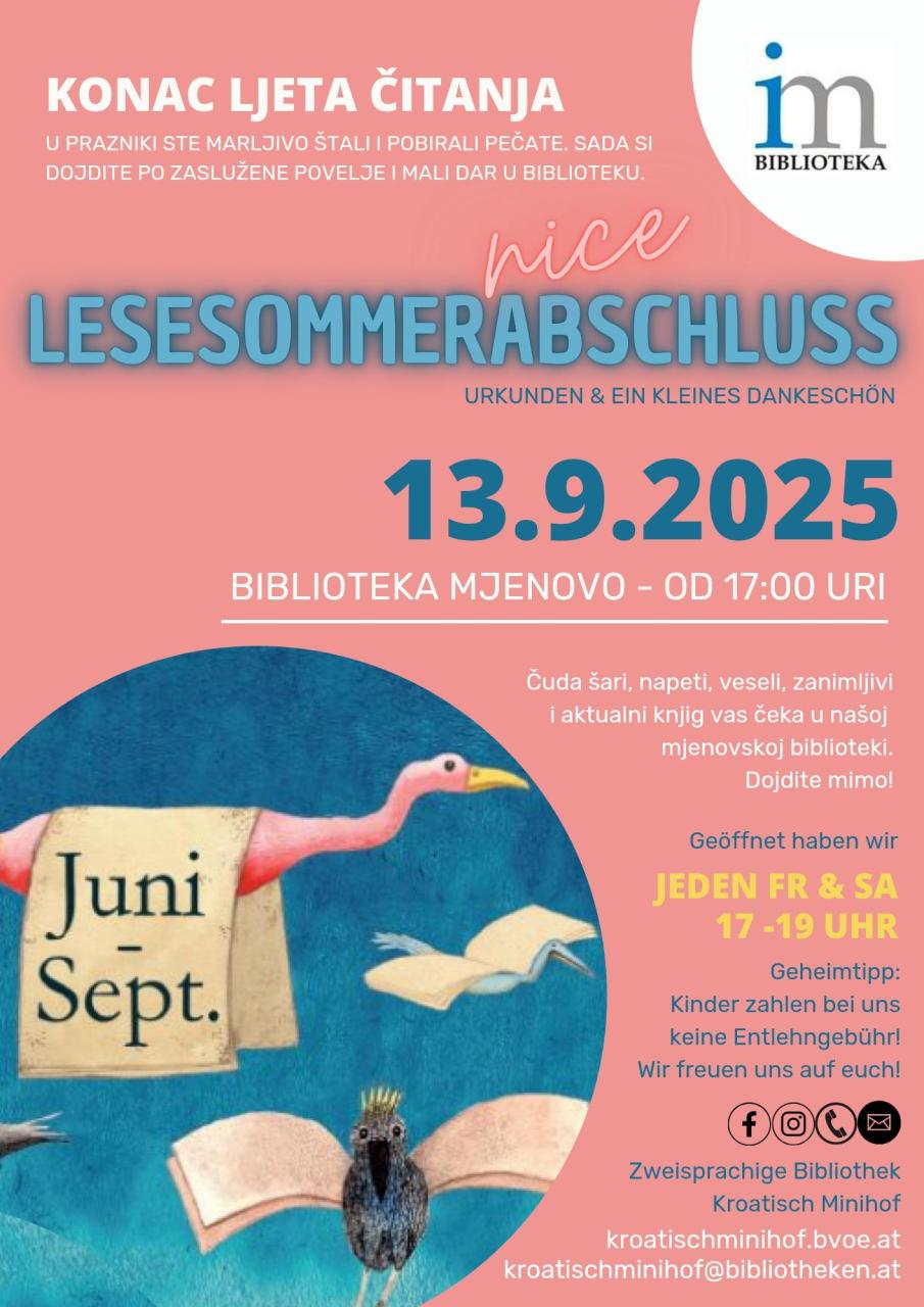 Plakat: Lesesommerabschluß