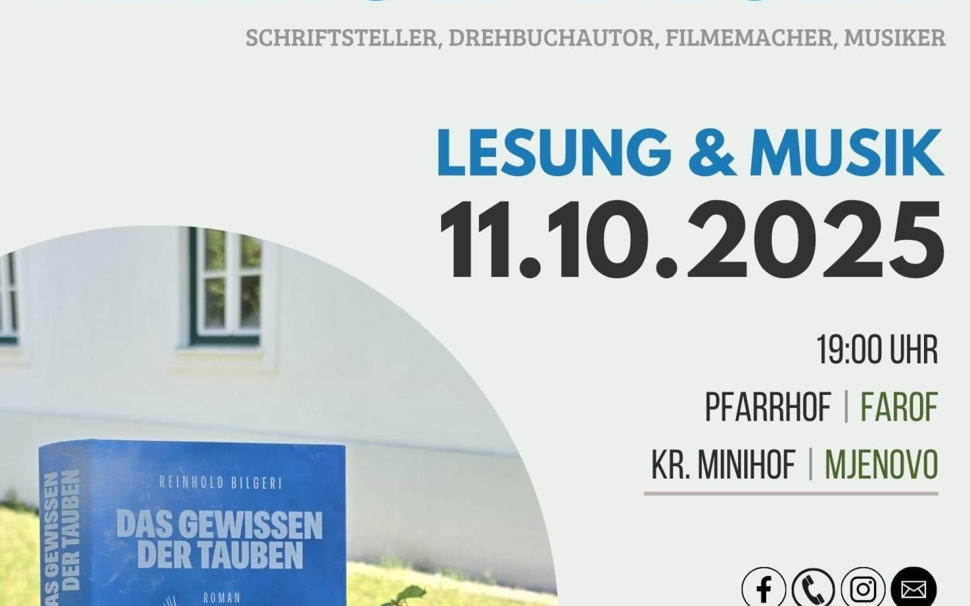 Plakat: Lesung Reinhold Bilgeri