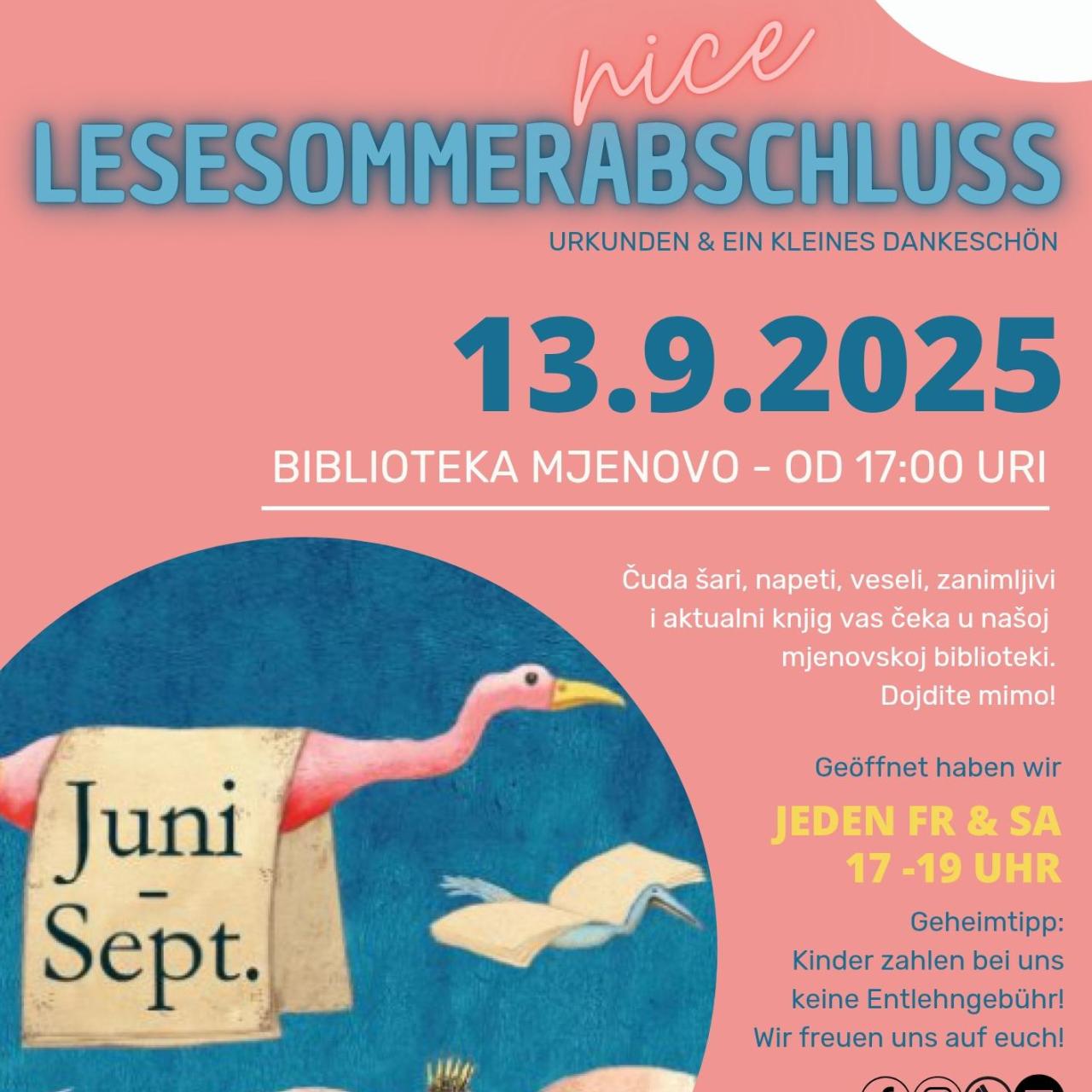 Plakat: Lesesommerabschluß